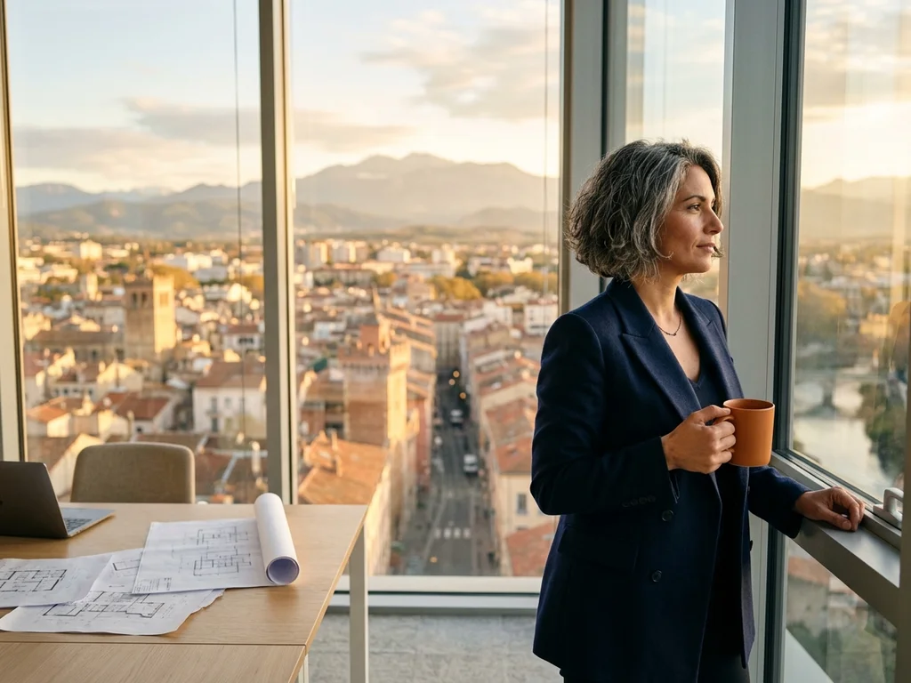 Consultante SEO à Perpignan offrant une vue panoramique sur les Pyrénées-Orientales.
